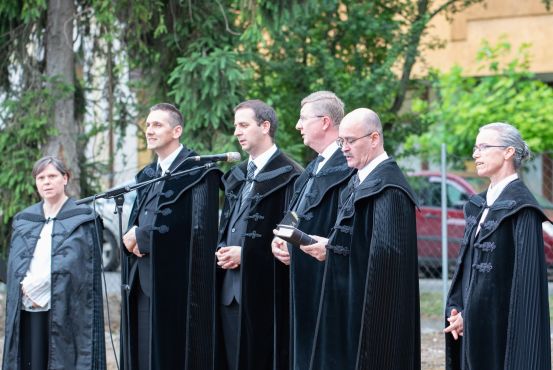 Református óvodák alapkövének letétele Református óvodák alapkövének letétele