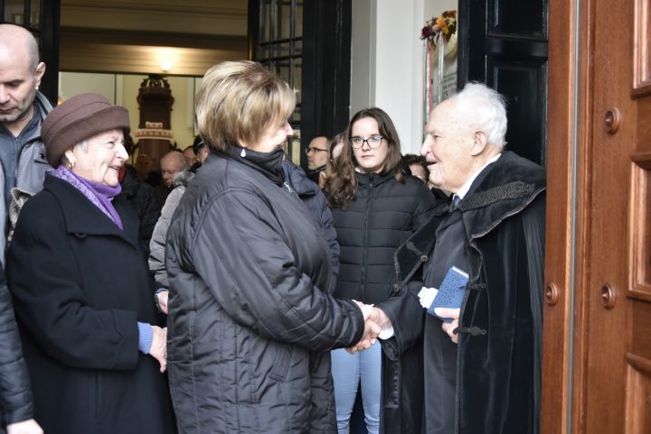 Nagytiszteletű Szabó Zoltán református lelkész köszöntése 100. születésnapján