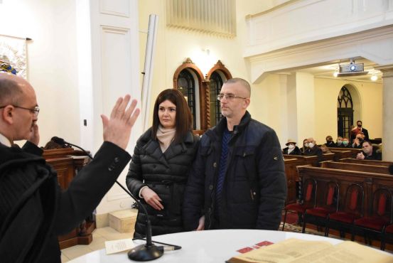 Házaspárok megáldása óév estéjén Házaspárok megáldása óév estéjén